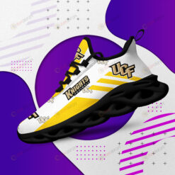 UCF Knights Logo Yellow Stripe Pattern 3D Max Soul Sneaker Shoes