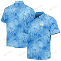 UCLA Bruins Coast Luminescent Fronds IslandZone Button-Up Blue 3D Hawaiian Shirt SH1