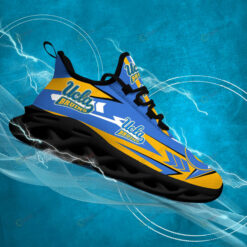 UCLA Bruins Logo Pattern 3D Max Soul Sneaker Shoes In Blue Yellow