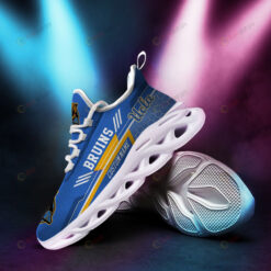 UCLA Bruins Logo Pattern Custom Name 3D Max Soul Sneaker Shoes In Blue