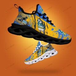 UCLA Bruins Logo Torn And Splatter Pattern 3D Max Soul Sneaker Shoes