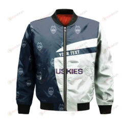 UConn Huskies Bomber Jacket 3D Printed Special Style