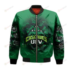 UFV Cascades Bomber Jacket 3D Printed Camouflage Vintage