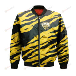 UMBC Retrievers Bomber Jacket 3D Printed Sport Style Team Logo Pattern