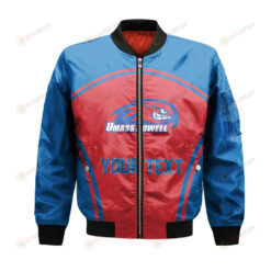 UMass Lowell River Hawks Bomber Jacket 3D Printed Custom Text And Number Curve Style Sport