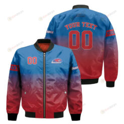 UMass Lowell River Hawks Fadded Bomber Jacket 3D Printed