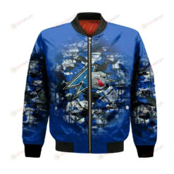 UNC Asheville Bulldogs Bomber Jacket 3D Printed Camouflage Vintage