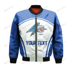 UNC Asheville Bulldogs Bomber Jacket 3D Printed Custom Text And Number Curve Style Sport