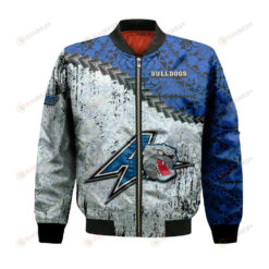 UNC Asheville Bulldogs Bomber Jacket 3D Printed Grunge Polynesian Tattoo