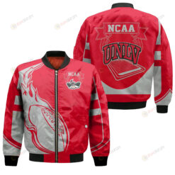 UNLV Rebels Bomber Jacket 3D Printed - Fire Football