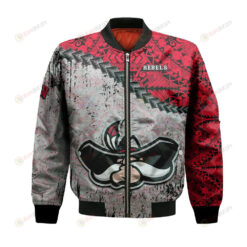 UNLV Rebels Bomber Jacket 3D Printed Grunge Polynesian Tattoo