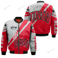 UNLV Rebels Logo Bomber Jacket 3D Printed Cross Style