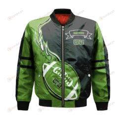 UPEI Panthers Bomber Jacket 3D Printed Flame Ball Pattern