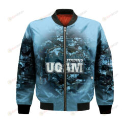 UQAM Citadins Bomber Jacket 3D Printed Camouflage Vintage