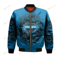 UQO Torrents Bomber Jacket 3D Printed Camouflage Vintage