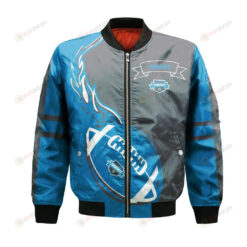 UQO Torrents Bomber Jacket 3D Printed Flame Ball Pattern