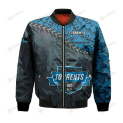 UQO Torrents Bomber Jacket 3D Printed Grunge Polynesian Tattoo