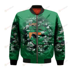 UQTR Patriotes Bomber Jacket 3D Printed Camouflage Vintage