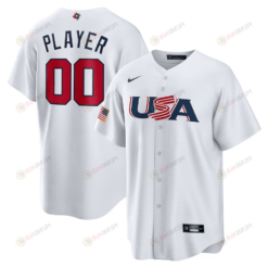 USA Baseball 2023 World Baseball Classic Custom 00 Jersey - White