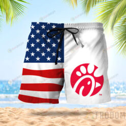 USA Flag Fourth Of July Chick-Fil-A Hawaiian Shorts Summer Shorts Men Shorts - Print Shorts