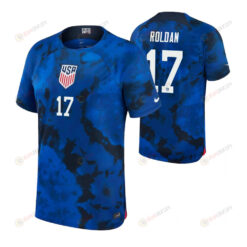 USA National Team 2022-23 Cristian Roldan 17 Away Men Jersey