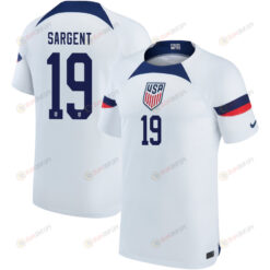 USA National Team 2022-23 Josh Sargent 19 Home Men Jersey - White