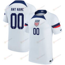 USA National Team 2022-23 Qatar World Cup 00 Home Youth Jersey - White