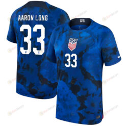 USA National Team 2022-23 Qatar World Cup Aaron Long 33 Men Jersey - Away