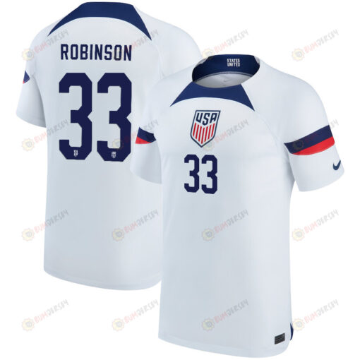 USA National Team 2022-23 Qatar World Cup Antonee Robinson 33 Home Youth Jersey