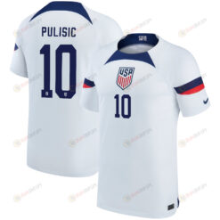 USA National Team 2022-23 Qatar World Cup Christian Pulisic 10 Home Youth Jersey