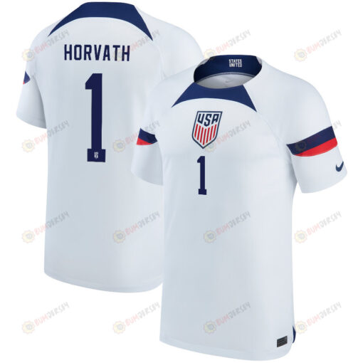 USA National Team 2022-23 Qatar World Cup Ethan Horvath 1 Home Youth Jersey