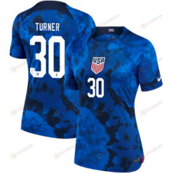 USA National Team 2022-23 Qatar World Cup Matt Turner 30 Away Jersey