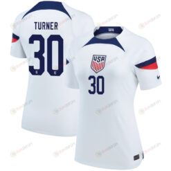 USA National Team 2022-23 Qatar World Cup Matt Turner 30 Home Women Jersey