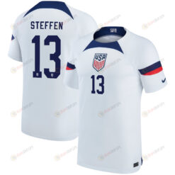 USA National Team 2022-23 Qatar World Cup Zack Steffen 13 Home Youth Jersey