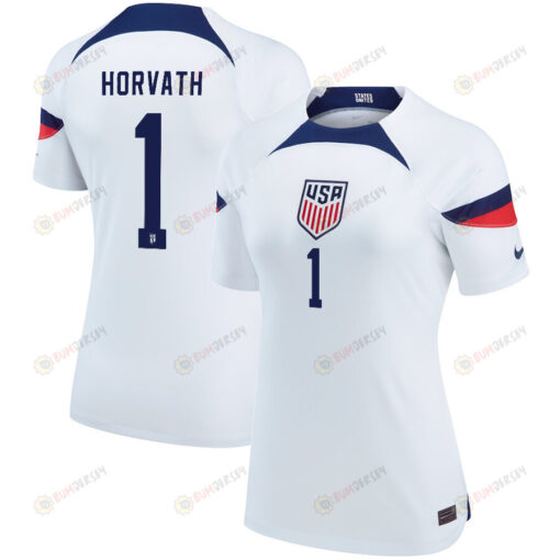 USA National Team 2022 Qatar World Cup Ethan Horvath 1 White Home Women Jersey