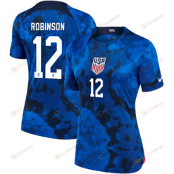 USA National Team 2022 Qatar World Cup Miles Robinson 12 Blue Away Women Jersey