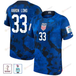 USA National Team FIFA World Cup Qatar 2022 Patch Aaron Long 33 - Away Youth Jersey