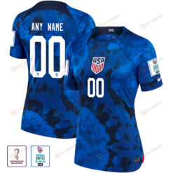 USA National Team FIFA World Cup Qatar 2022 Patch Custom 00 Away Women Jersey