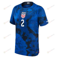 USA National Team FIFA World Cup Qatar 2022 Patch DeAndre Yedlin 2 - Away Youth Jersey