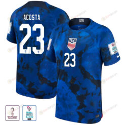 USA National Team FIFA World Cup Qatar 2022 Patch Kellyn Acosta 23 Away Men Jersey