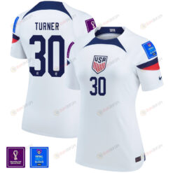 USA National Team FIFA World Cup Qatar 2022 Patch Matt Turner 30 Home Women Jersey