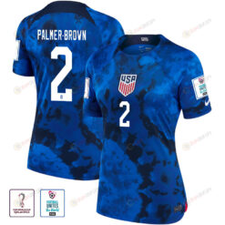 USA National Team FIFA World Cup Qatar 2022 Patch Palmer-Brown 2 - Away Women Jersey