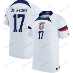 USA National Team Qatar World Cup 2022-23 Cameron Carter-Vickers 17 Home Jersey