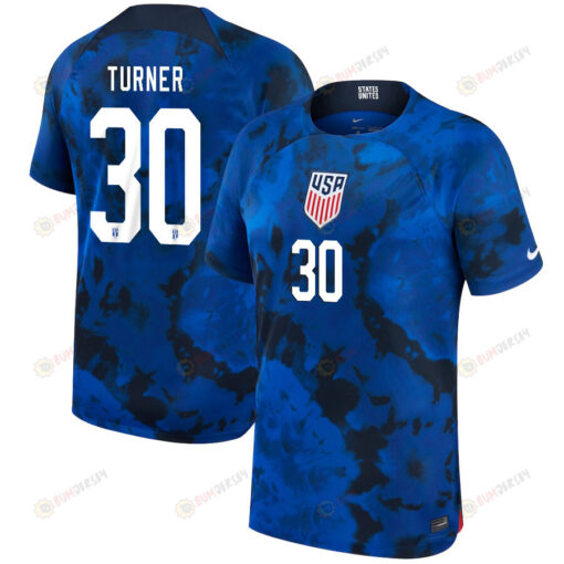 USA National Team Qatar World Cup 2022-23 Matt Turner 30 Away Jersey