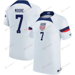 USA National Team Qatar World Cup 2022-23 Shaq Moore 7 Home Jersey