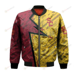 USC Trojans Bomber Jacket 3D Printed Abstract Pattern Sport
