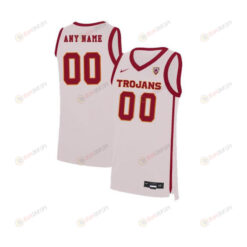 USC Trojans Elite Basketball Men Custom Jersey - White