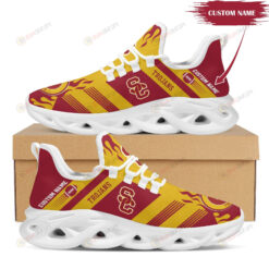 USC Trojans Logo Custom Name Pattern 3D Max Soul Sneaker Shoes