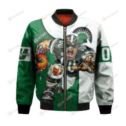 USC Upstate Spartans Bomber Jacket 3D Printed Football