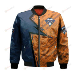 UT Martin Skyhawks Bomber Jacket 3D Printed Abstract Pattern Sport